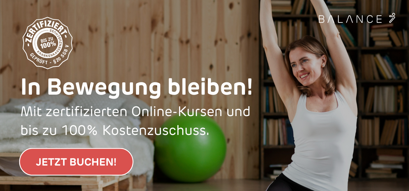 Angebot für Onlinekurse mit gezielten Übungen, um Schmerzen im unteren Rücken vorzubeugen