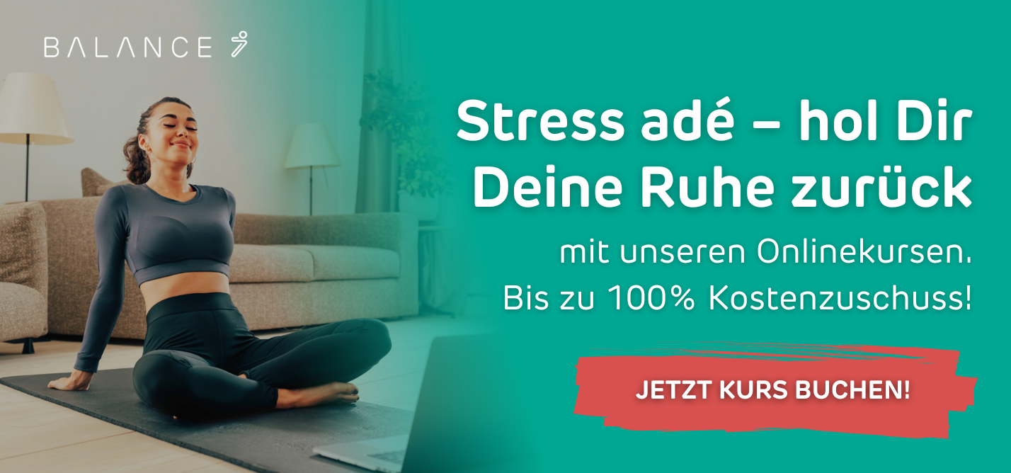 Angebot für stressreduzierende Onlinekurse, die helfen, Spannungen zu lösen und Schmerzen im unteren Rücken zu lindern