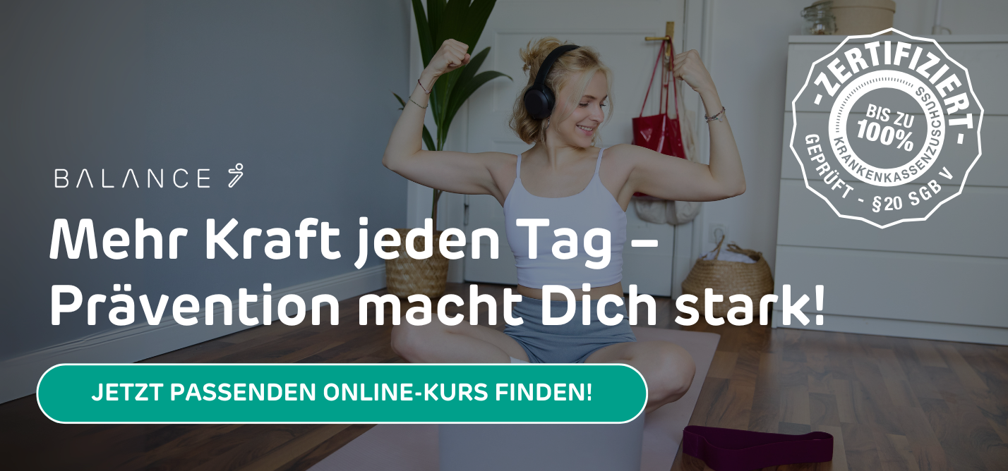Angebot für Präventionskurs zur Stärkung des Körpers und zur Gesundheitsvorsorge